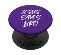 Divertente Gesù salva il fratello Grande Religione Cristiana Fede Dicendo PopSockets PopGrip Adesivo