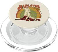 Divertente Gesù vs Santa Boxing Christian PopSockets PopGrip per MagSafe