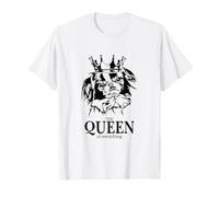 Divertente Giappone Chin Queen of everything scritta cane cane cane Maglietta
