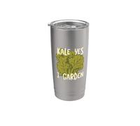 Divertente Giardinaggio Gioco di parole Cavolo sì I giardino Bicchiere termico in acciaio inox doppia parete