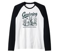 Divertente giardinaggio perché omicidio è sbagliato giardiniere pianta mamma Maglia con Maniche Raglan