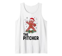 Divertente Gingerbread Baseball Christmas The Pitcher Canotta