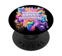 Divertente Ginnastica Ragazza Troppi Leo? Non Penso Così PopSockets PopGrip Adesivo