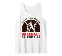 Divertente Giocatore di Baseball - I Mozziconi sembrano Migliori nei Pantaloni da Baseball Canotta