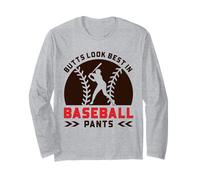 Divertente Giocatore di Baseball - I Mozziconi sembrano Migliori nei Pantaloni da Baseball Maglia a Manica