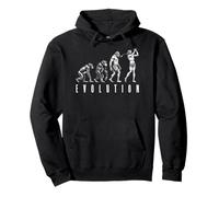 Divertente Giocatore di Golf Evolution Man Ape Caveman Giocatore di Golf papà Felpa con Cappuccio