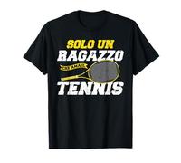 Divertente Giocatori Di Tennis Ragazzo Che Ama Il Tennis Maglietta