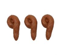 Divertente giocattolo finto a forma di cacca, 3 pezzi, per divertimento e malizia con amici e familiari