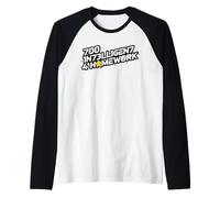 Divertente Gioco codice intelligenza Tee Intelligente Bambini Regalo compiti Maglia con Maniche Raglan