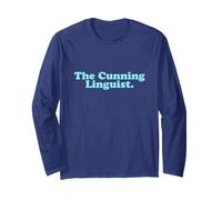 Divertente Gioco di Parole astuto linguista/Cunnilingus - Linguistica Maggiore Maglia a Manica