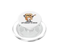 Divertente gioco di parole del chitarrista Get Bready To Rock PopSockets PopGrip per MagSafe