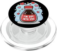 Divertente gioco di parole del cibo così dentro di te Carino Kawaii Salsa di Soia Coppie PopSockets PopGrip per MagSafe
