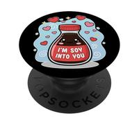 Divertente gioco di parole del cibo così dentro di te Carino Kawaii Salsa di Soia Coppie PopSockets PopGrip Adesivo
