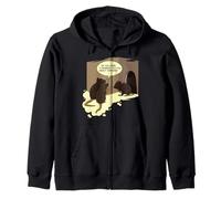 Divertente Gioco di Parole del Fumetto di adorazione di Gesù - Ratti Parlare di Formaggi Felpa con Cappuccio