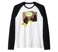 Divertente Gioco di Parole del Fumetto di adorazione di Gesù - Ratti Parlare di Formaggi Maglia con Maniche Raglan