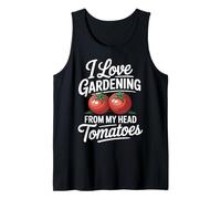 Divertente gioco di parole di giardinaggio I Love From My Head Tomatoes Canotta