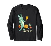 Divertente Gioco di Parole di Pasqua Pickleball Maglia a Manica