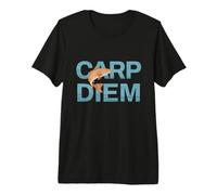 Divertente Gioco di Parole di Pesca - Carp Diem Maglietta Premium
