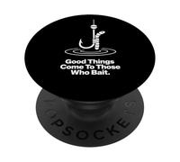 Divertente gioco di parole di pesca grafica per pescatori fine settimana design PopSockets PopGrip Adesivo