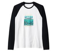 Divertente Gioco di Parole di Pesca Sarò nel Mio Umorismo Pesce offish Maglia con Maniche Raglan