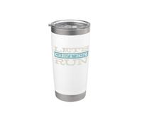 Divertente gioco di parole in esecuzione Let's Get-er Run Bicchiere termico in acciaio inox doppia parete