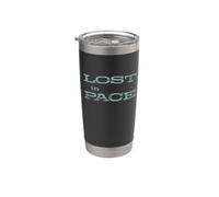 Divertente gioco di parole in esecuzione perso in pace Bicchiere termico in acciaio inox doppia parete
