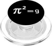 Divertente gioco di parole matematica - Pi Joke pi al quadrato = g Matematica Pun Joke PopSockets PopGrip per MagSafe