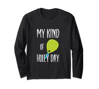 Divertente Gioco di Parole Padel Il Mio Tipo di Holey Day Maglia a Manica