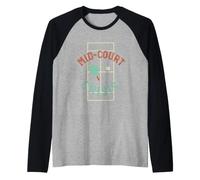 Divertente Gioco di Parole Padel Mid Court Crisi Maglia con Maniche Raglan
