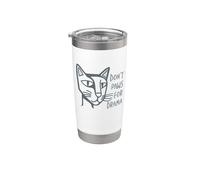 Divertente gioco di parole per gatti non zampe per il dramma Bicchiere termico in acciaio inox doppia parete