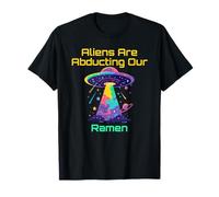 Divertente gioco di parole per gli amanti del ramen | Meme umorismo rapimento UFO alieno Maglietta