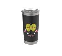 Divertente gioco di parole per gli amanti delle olive, ti amo! Bicchiere termico in acciaio inox doppia parete