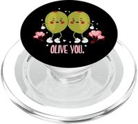 Divertente gioco di parole per gli amanti delle olive, ti amo! PopSockets PopGrip per MagSafe