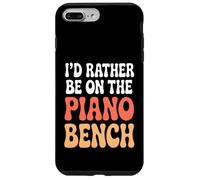 Divertente gioco di parole per pianoforte Preferirei essere sulla panca del pianoforte Custodia per iPhone 7 Plus/8 Plus