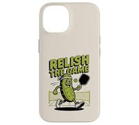 Divertente gioco di parole Pickleball Relish The Game Retro Humor Design Custodia per iPhone 14