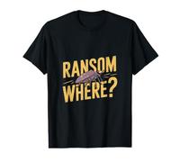 Divertente Gioco di Parole ransomware - Cybersecurity Computer Hacker IT Maglietta con Stampa Grafica Economica