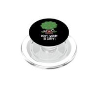 Divertente gioco di parole sull'albero Don't Worry Be Sappy PopSockets PopGrip per MagSafe