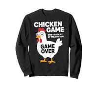 Divertente Gioco di Pollo Non Guardare Il Gioco sull'umorismo Felpa