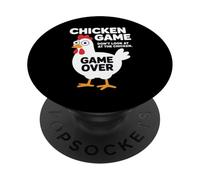 Divertente gioco di pollo non guardare il gioco sull'umorismo PopSockets PopGrip Adesivo