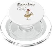 Divertente gioco di pollo non guardare il meme di pollo PopSockets PopGrip per MagSafe