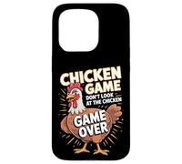 Divertente gioco di pollo non guardare il pollo stupido scherzo Custodia per iPhone 15 Pro