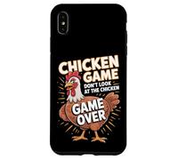 Divertente gioco di pollo non guardare il pollo stupido scherzo Custodia per iPhone XS Max