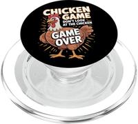 Divertente gioco di pollo non guardare il pollo stupido scherzo PopSockets PopGrip per MagSafe