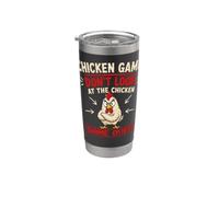 Divertente gioco di pollo non guardare lo scherzo dei bambini di pollo Bicchiere termico in acciaio inox doppia parete