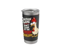 Divertente gioco di pollo per bambini non guardare il gioco del pollo Bicchiere termico in acciaio inox doppia parete