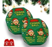 Divertente Gioco Di Scambio Di Regali Di Natale Con Dadi, Nuovi Dadi per Lo Scambio Di Regali Di Babbo Natale Del 2025, 12 Diversi Lati per Calze Della Befana per Uomini, Donne E Adulti(2PCS)