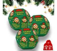 Divertente Gioco Di Scambio Di Regali Di Natale Con Dadi, Nuovi Dadi per Lo Scambio Di Regali Di Babbo Natale Del 2025, 12 Diversi Lati per Calze Della Befana per Uomini, Donne E Adulti(3PCS)