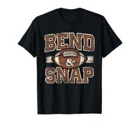 Divertente Gioco Giorno Touchdown Stagione Carino Bend e Snap Football Maglietta