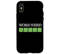 Divertente gioco "parola nerd" parola puzzle cruciverba fan Custodia per iPhone X/XS