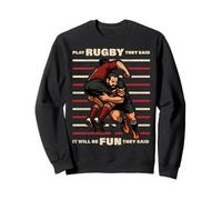 Divertente gioco Rugby They Said It Will Fun Be Bokke World Felpa